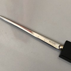VTG Drug Rep Pharmaceutical Promo Letter Opener PREMARIN Lucite Encased Capsules
