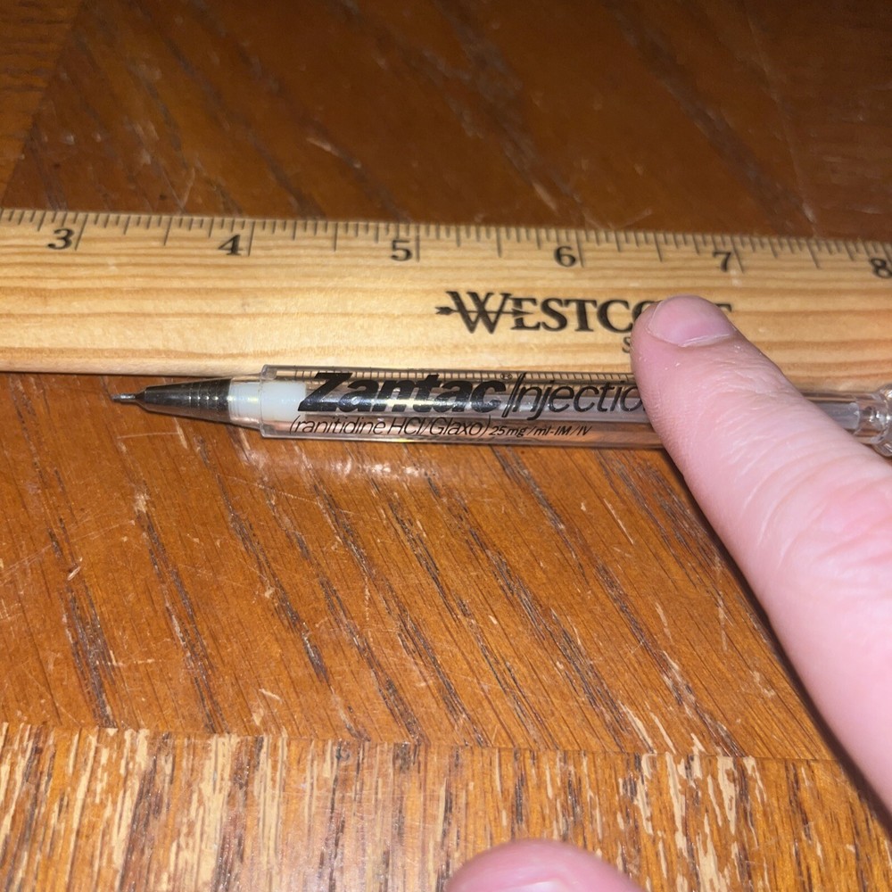 Rare Vintage Zantac Pharmacy Drug Rep Mechanical Pencil Needle Pharma Promo Swag