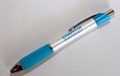 2 Brand New Quit Smoking Drug Rep Pens White and Blue Blue Ink
