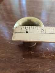 Vintage Brass Small Miniature Double Handled Mortar & Pestle (Bin 20)