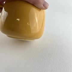 Aricept Coffee Soup Cup Mug Yellow Drug Rep Pharmaceutical Collectible 12 ounce