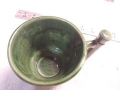 VTG Schering Cosmas & Damian Mortar Coricidin Pharmacy Herbalist – green