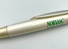 VTG RARE Norvasc Heavy Metal Weighted Drug Rep PEN Pharma Promo Collectible