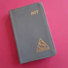 Vintage Sandoz Pharmaceutical Advertising Datebook Reference Rep Guide 1977
