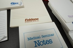 Vtg Drug Rep Pharmaceutical Partial Sticky Notes Notepads Ephemera Pharma Lot