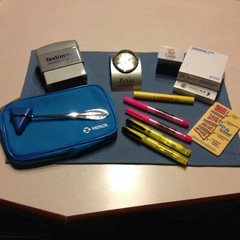 Assorted drug rep collectables