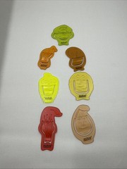 7 Actos MultiColor Paperclips Pharmaceutical Drug Rep Anthropomorphic Rare HTF