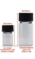 Gold metal 99.99% (24K) element 79 Au foil in fulfilled and labeled glass vial
