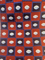 Viagra Pfizer Silk Tie Drug Rep Pharmaceutical Necktie Blue Pill Capsules Red