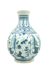 A Italian Faience Apothecary Ceramic Chemist Bottle Inscribed: Aq Di Greedri