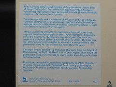 Delft Porcelain Pill Tile Burroughs Wellcome 20th Anniv. Pharmacy Apothecary