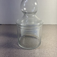 Micronase Drug Rep Pharmaceutical Advertising Apothecary Jar With Lid Glass