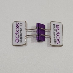 ACTOS Pioglitazone HCI Pharmaceutical Advertisement Paper Clip