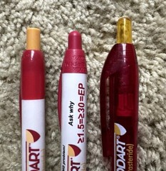 Lot Of 3 Drug Rep Pharmaceutical Promo Pens Avodart