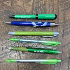 Lot 6 Pharmaceutical Drug Rep Pens Medical, Collectibles, Heavy Metal, Plastic