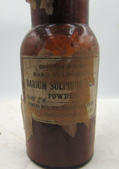 BW – 1890’s Powers Weightman Rosengarten Philada PA 3 7/8″ Amber Medicine bottle