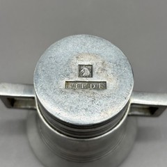 Vintage Stede Pewter Apothecary Mortar Handled Pharmacist Cup Mid Century Modern