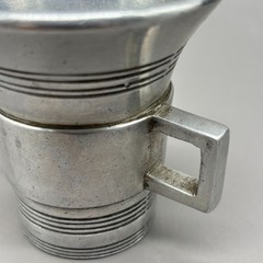 Vintage Stede Pewter Apothecary Mortar Handled Pharmacist Cup Mid Century Modern