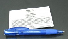 Geodon PEN Drug Rep Pharmaceutical Advertising Unique Pfizer Gripper w/ Info