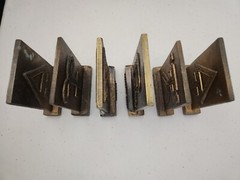 1977-81 Tinactin Apothecary Symbols Bronze Metal Paperweight/Bookends 6 Lot SET