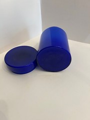 Vintage Cobalt Blue Glass Jar