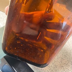 Vintage Mallinckrodt Sodium Borate Amber Glass Apothecary Bottle 1lb 1954 6.5in