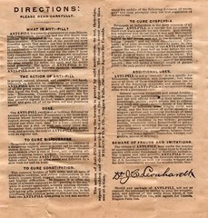 Dr. J.S. Leonhardt ’s Anti-Pill Directions & Advice – Vintage-Wilson-Fyle-Canada