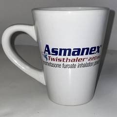 Asmanex Asthma Advertising Coffee Mug Cup Pharmaceutical Prescription Drug Rep