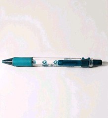 Vintage Pfizer Lipitor Translucent Teal Click Ballpoint Pen Drug Rep Pharmacy