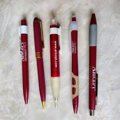 Lot Of 5 Aricept Metal Plastic Pharmaceutical Drug Rep Promo Advertising Pens