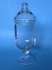 Vtg RX Glass Apothecary Jar Pharmacy Tinactin 1970s 1980s Robinhood Advertising