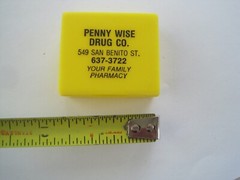 Penny Wise Drug San Benito St. Advertising Pill Box