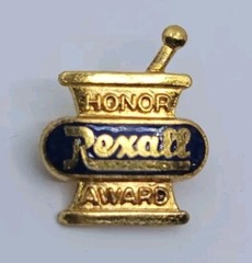 Rexall Honor Award Lapel Pin Drug Pharmacy Pharmacist Estate