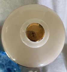 VINTAGE APOTHECARY MEDICINE PHARMACY DRUGSTORE JAR “BLAIR POTTERY” Oleum Myrcae