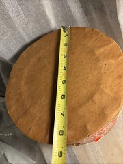 VTG Round Cardboard Pharmacy Container & Lid *Empty Continental Can Co NY Unique