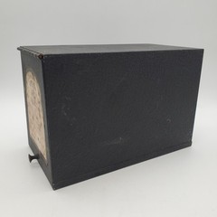 Vintage Black Metal Drugpak Rx Prescription Record File Pharmacy Box, Apothecary