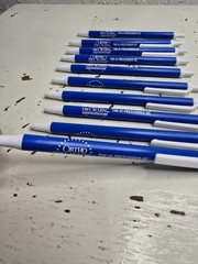 Pharmaceutical Drug Rep Pen Lot Of 10 Ortho Tri-Cyclen Geodon Pepcid Plavix