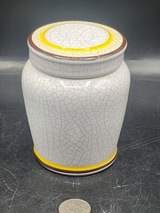 Vintage Apothecary Jar Herr Keramik „Unct Zinci“. Germany *READ *