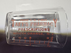 Vintage Tumbler Dose Glass Taft’s Pharmacy South Orange NJ
