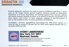 Vintage 1967 Grisactin 250 Medical Advertising Brochure – Ayers Laboratories