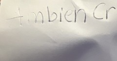 Ambien CR drug rep pharma promo pen low ink