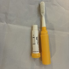 Vintage Fiorinal with Codeine Travel TOOTHBRUSH UNUSED Pharmaceutical Drug NOS