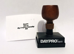 Vintage Wooden Rubber Pharmaceutical Promo Stamp