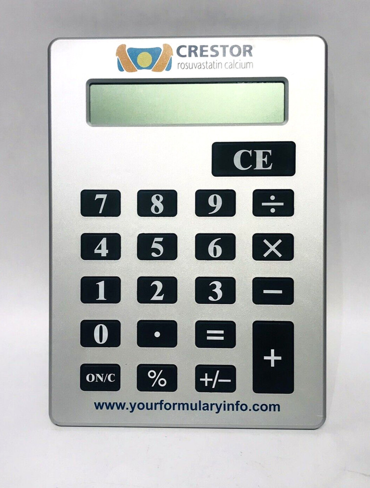 Pharmaceutical Advertising CRESTOR Large Calculator 11X8″