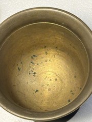 Vintage 1940s – 50s Solid Brass Mortar and Pestle Greek Key Design Pattern 3.5lb