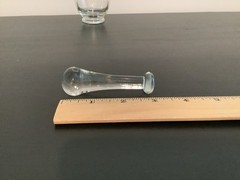 Mortar & Pestle Apothecary Laboratory Clear Glass Made In USA Vintage Pharmacist