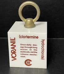 Vintage 1974 Voranil Clortermine Pharmaceutical Rep Marketing 2 lb Paperweight