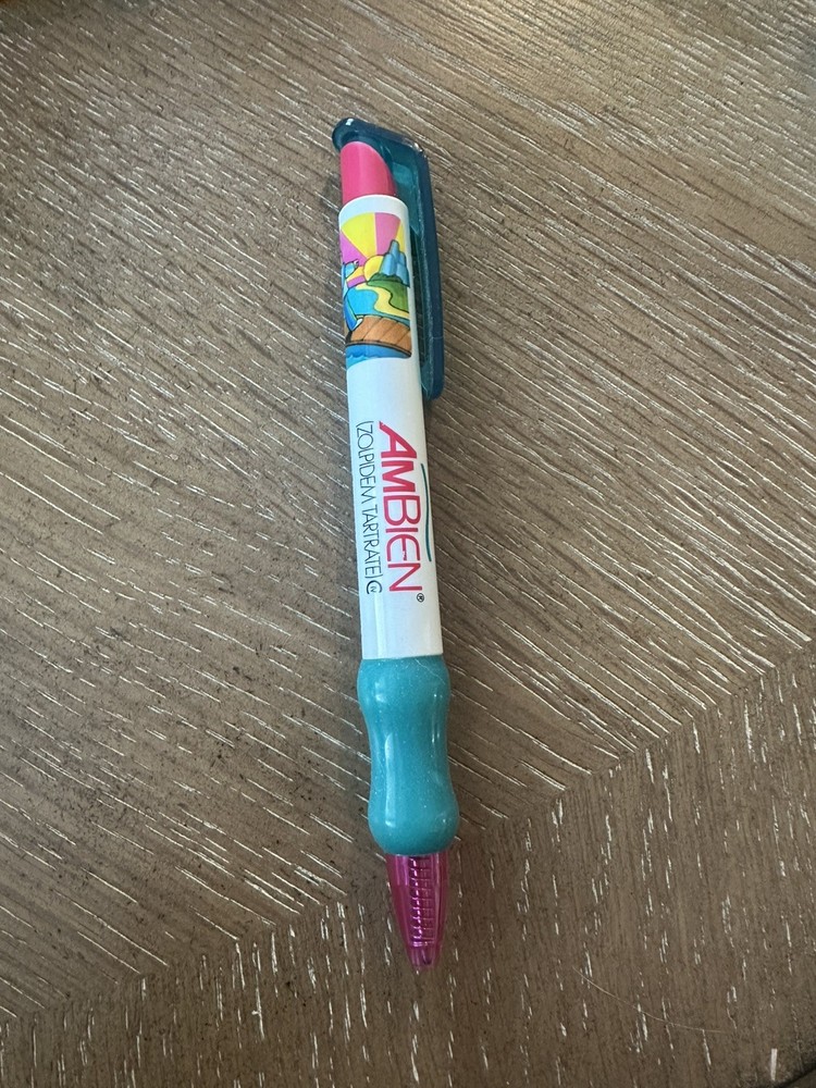 Drug Rep Writing Pen AMBIEN Pharmaceutical Advertising Collectible