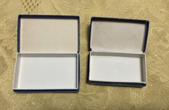 Schaufler Pharmacy Drug Co. Cardboard Prescription Pill Box Belleville ILL 2pcs