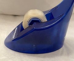 VTG GEODAN 1990’s BLUE TAPE DISPENSER/PAPERWEIGHT Pharma Drug Rep Logo